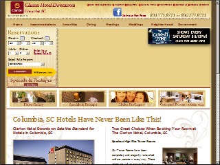 Web site www.clariontownhouse.com, Clarion Hotel Downtown