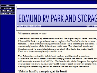 Web site www.edmundrvpark.com, Edmund RV Park