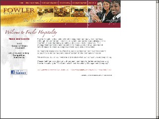 Web site www.fowlerhospitality.com, Fowler Hospitality