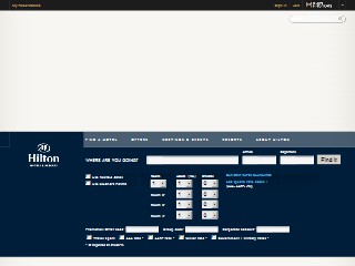 Web site www.hilton.com, Hampton Inn Gaffney