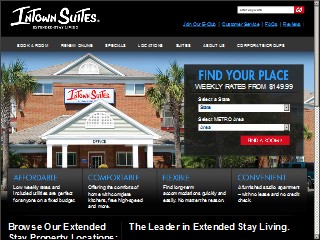 Web site www.intownsuites.com, In Town Suites Greenville S